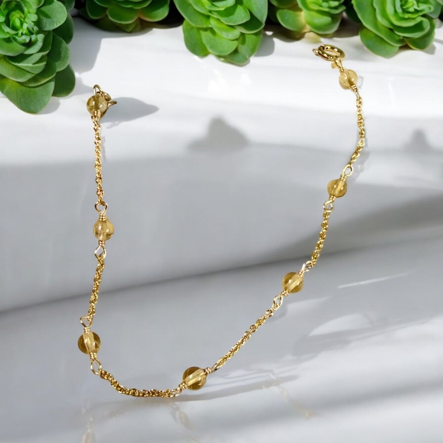 Citrine by the yard Bracelet