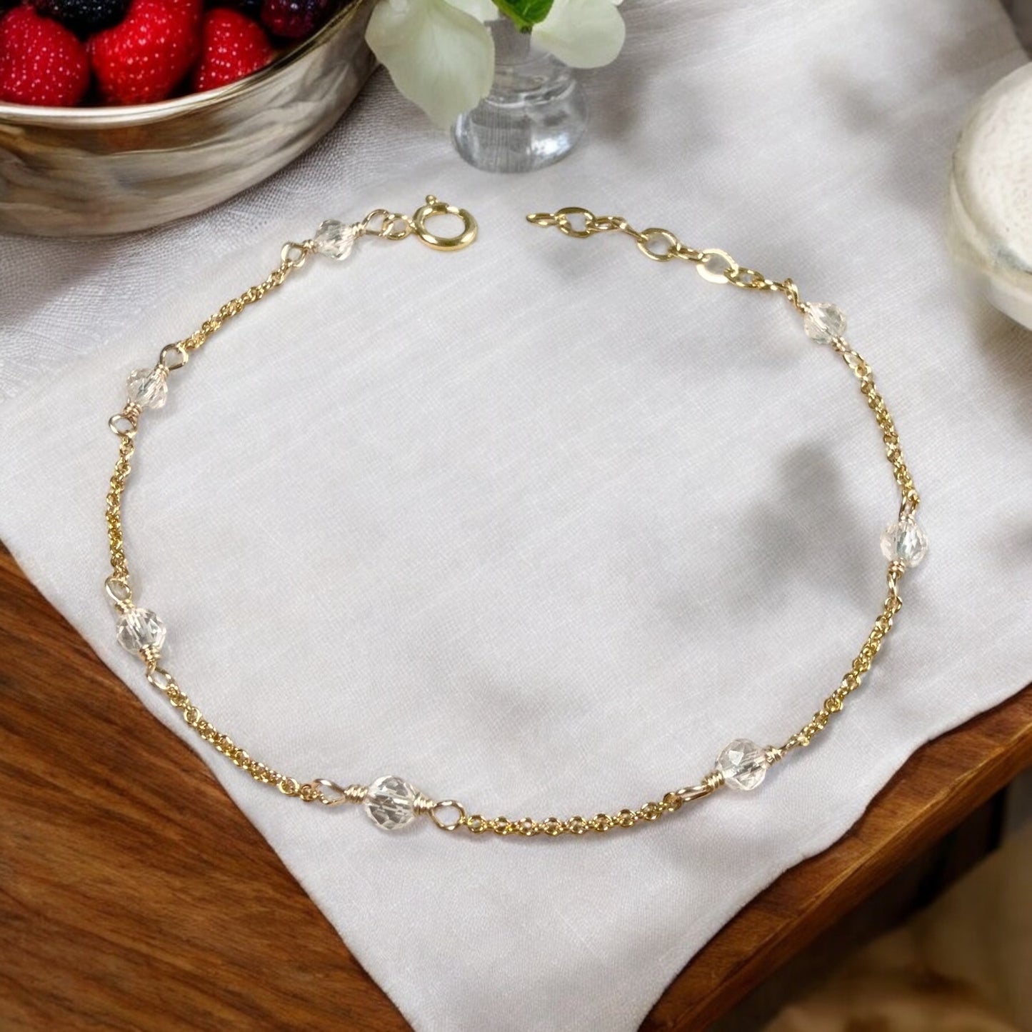 Crystal by the yard Bracelet