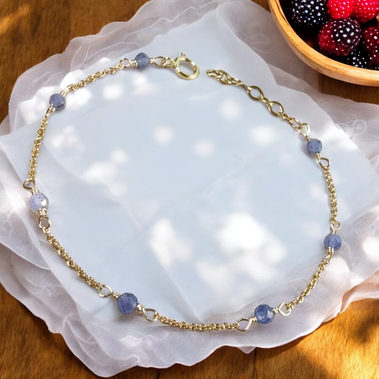 Tanzanite by the yard Bracelet