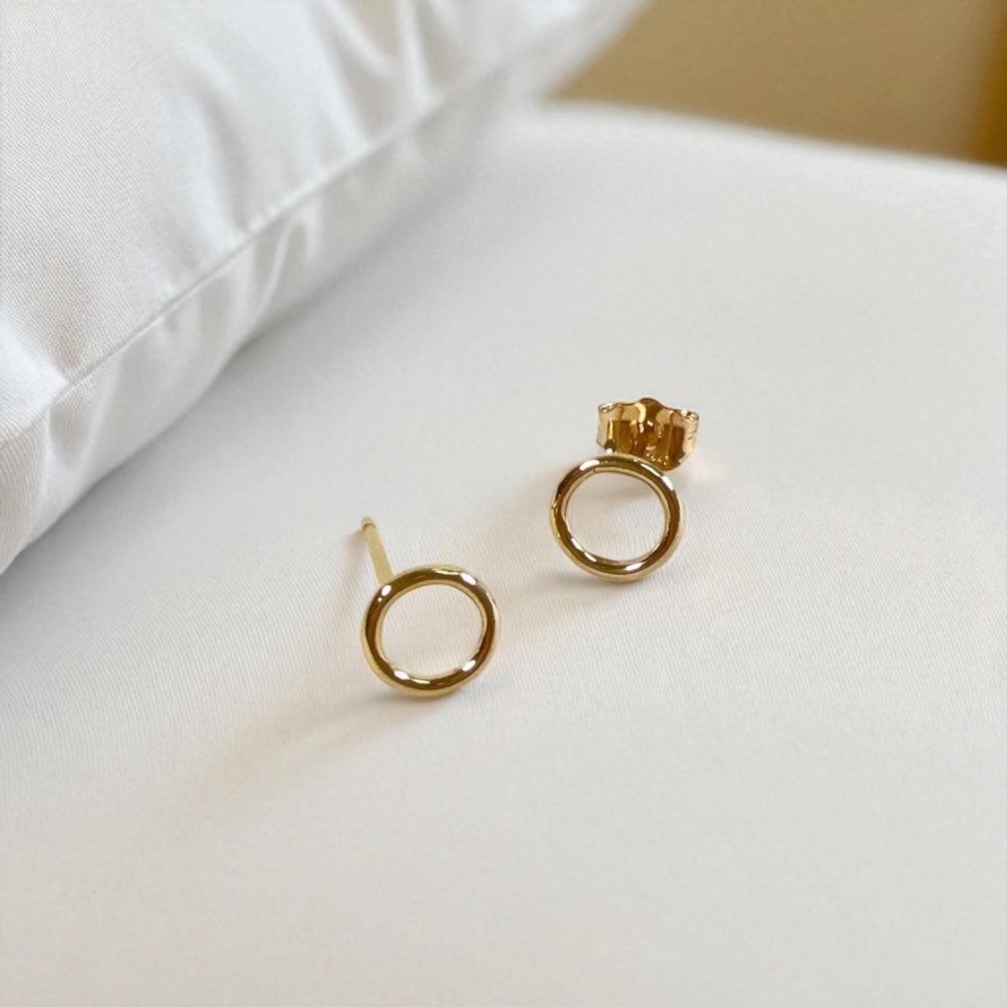 Circle Stud Earrings