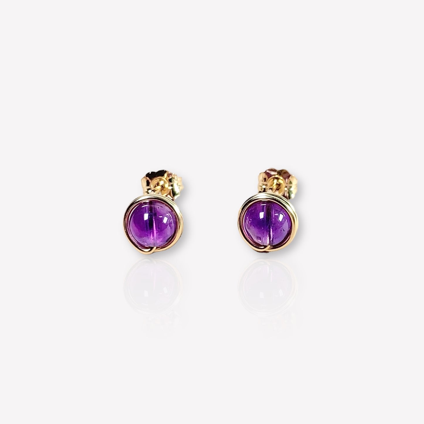 Amethyst Stud Earrings / February