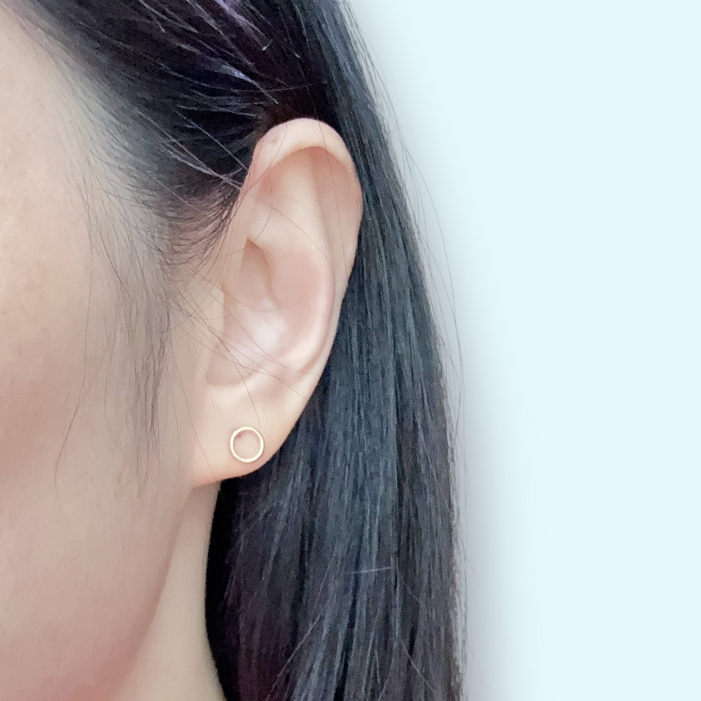 Circle Stud Earrings