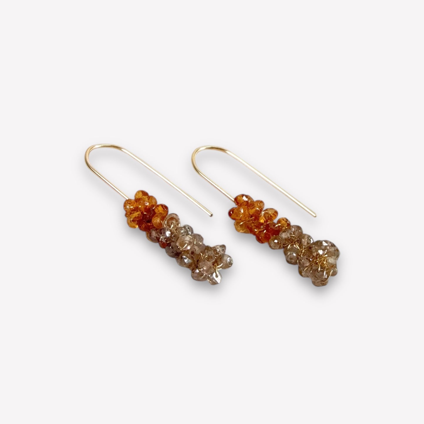 Tunduru Sapphire Stick Dangle Earrings