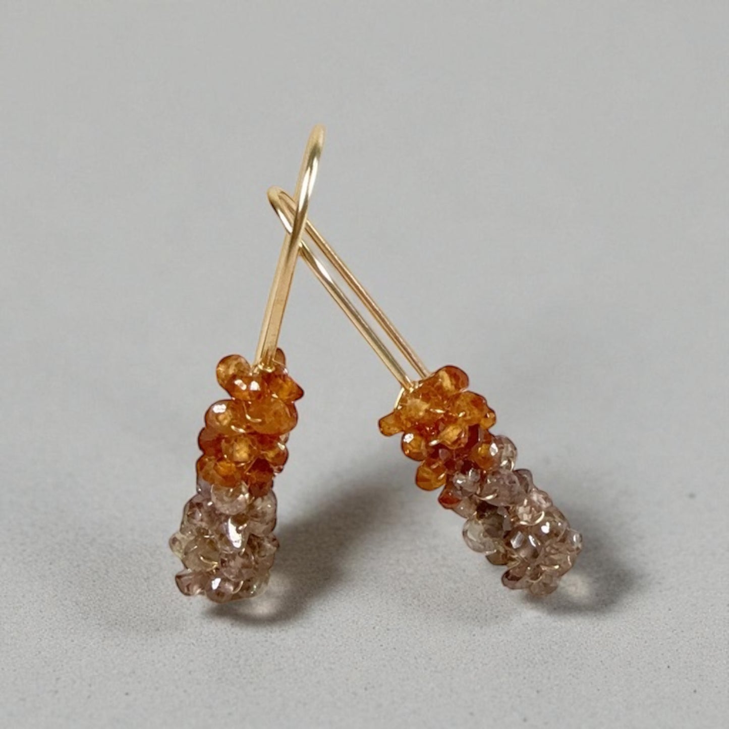 Tunduru Sapphire Stick Dangle Earrings
