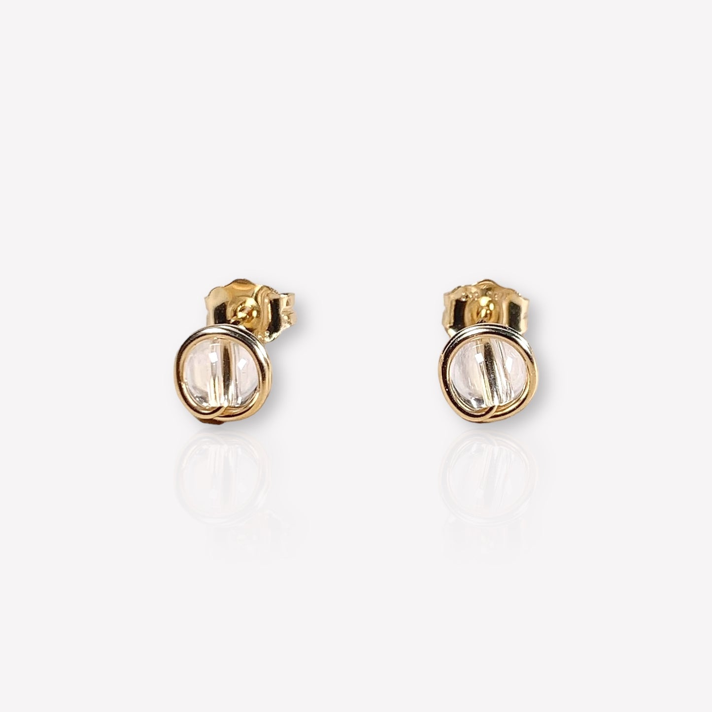 Soli Crystal Stud Earrings / April