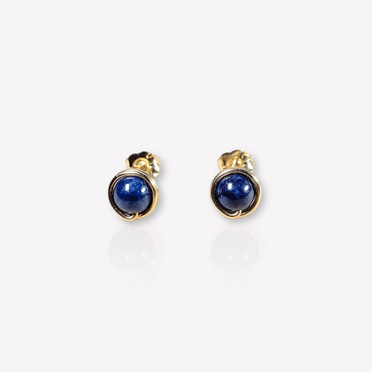 Soli Sapphire Stud Earrings / September