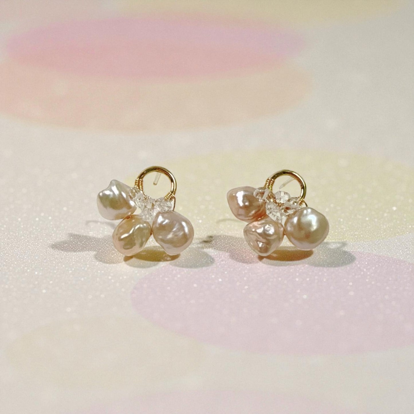 Three Petals Floral Stud Earrings