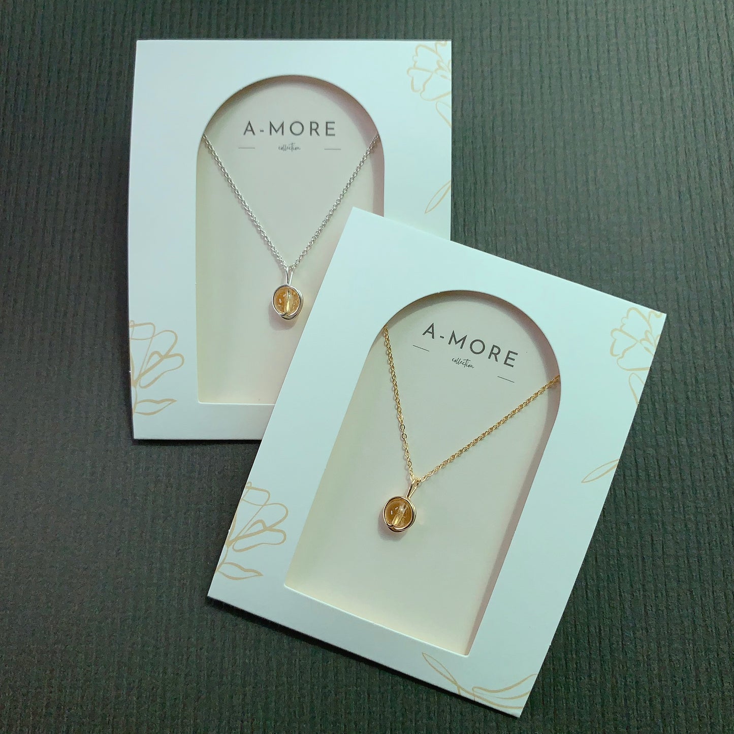 Soli Citrine Necklace / November