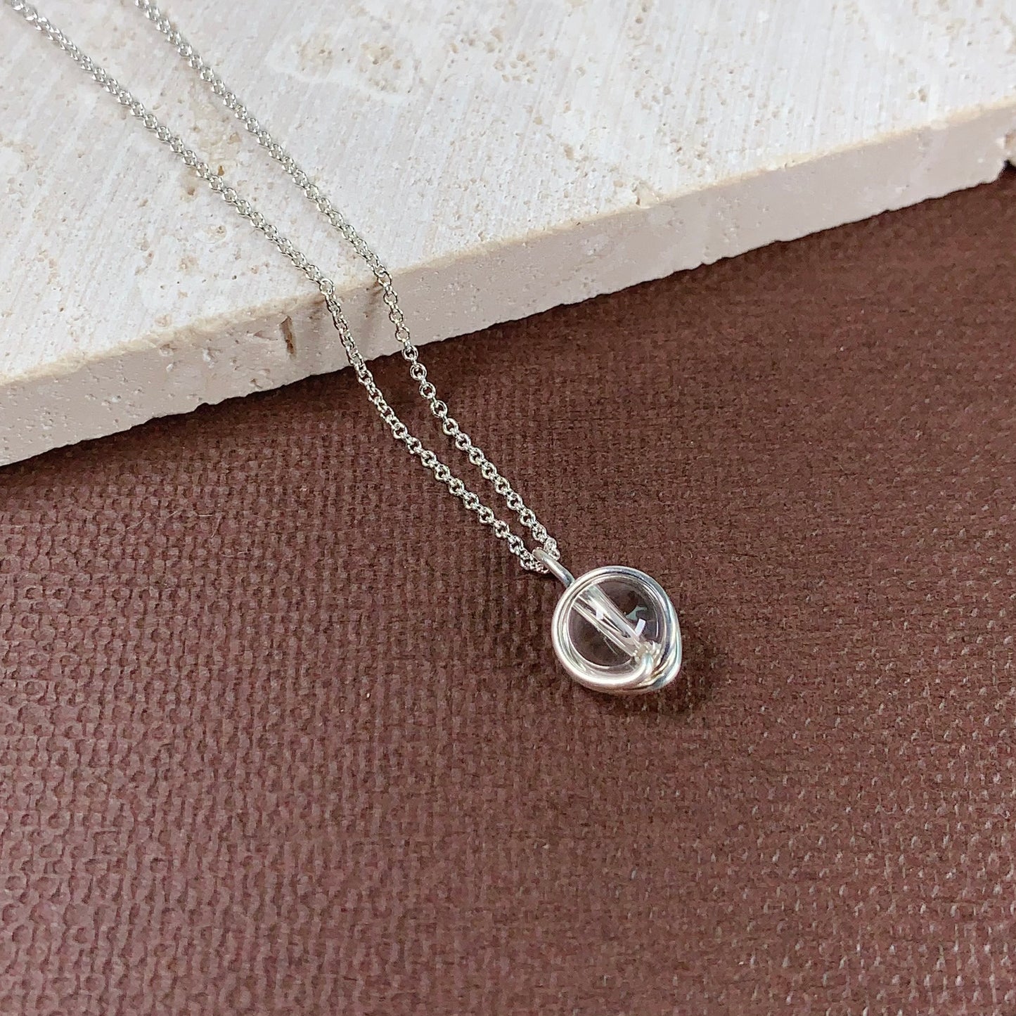 Soli Crystal Necklace / April