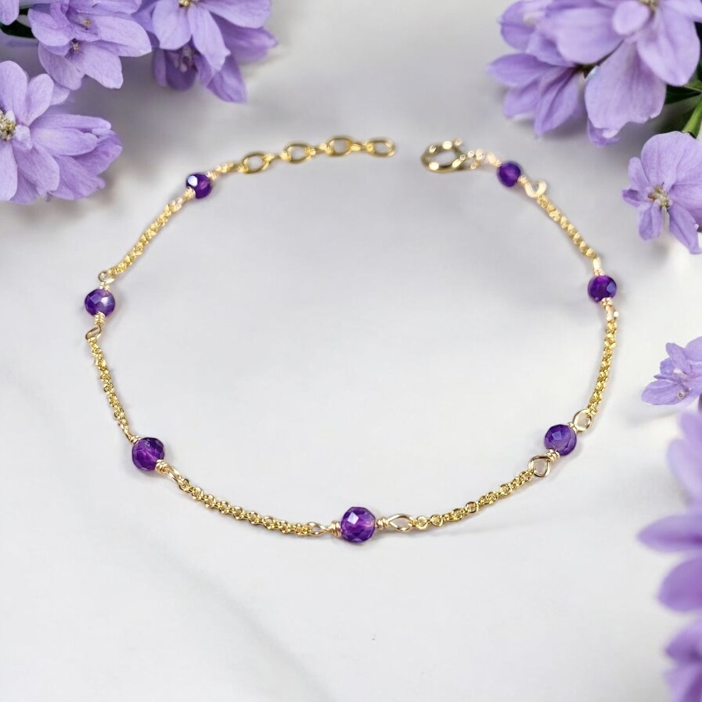 Soli Amethyst Bracelet / February