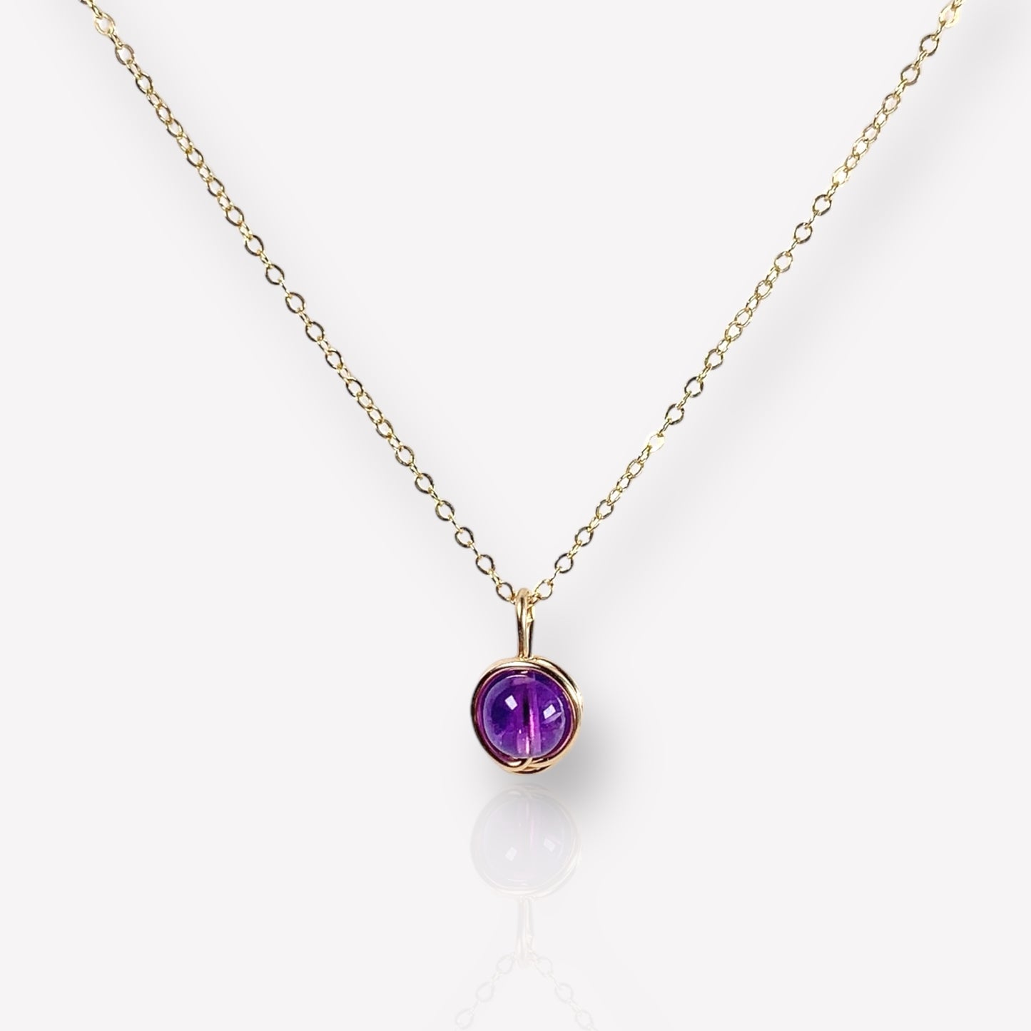 Soli Amethyst Necklace / February