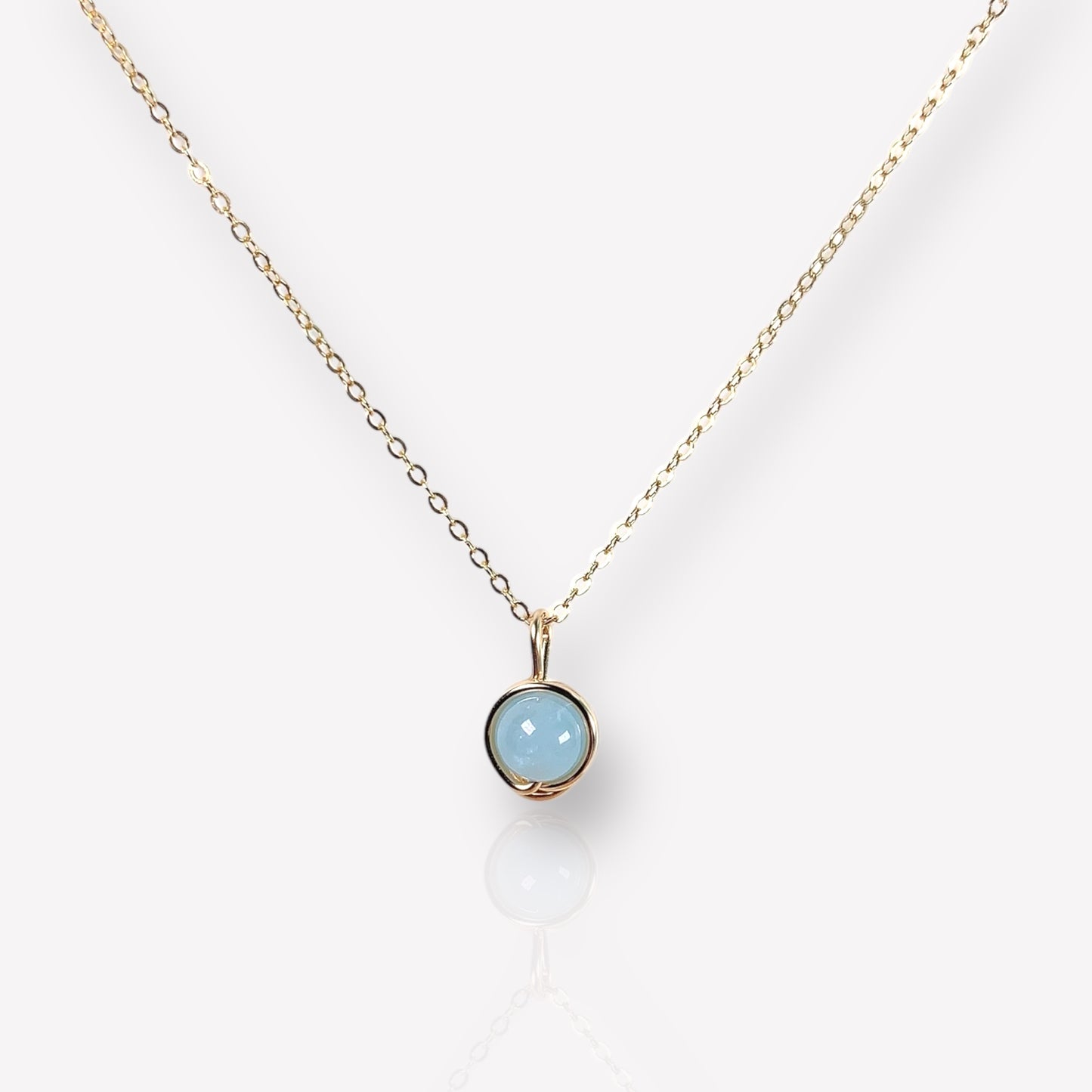 Soli Aquamarine Necklace / March