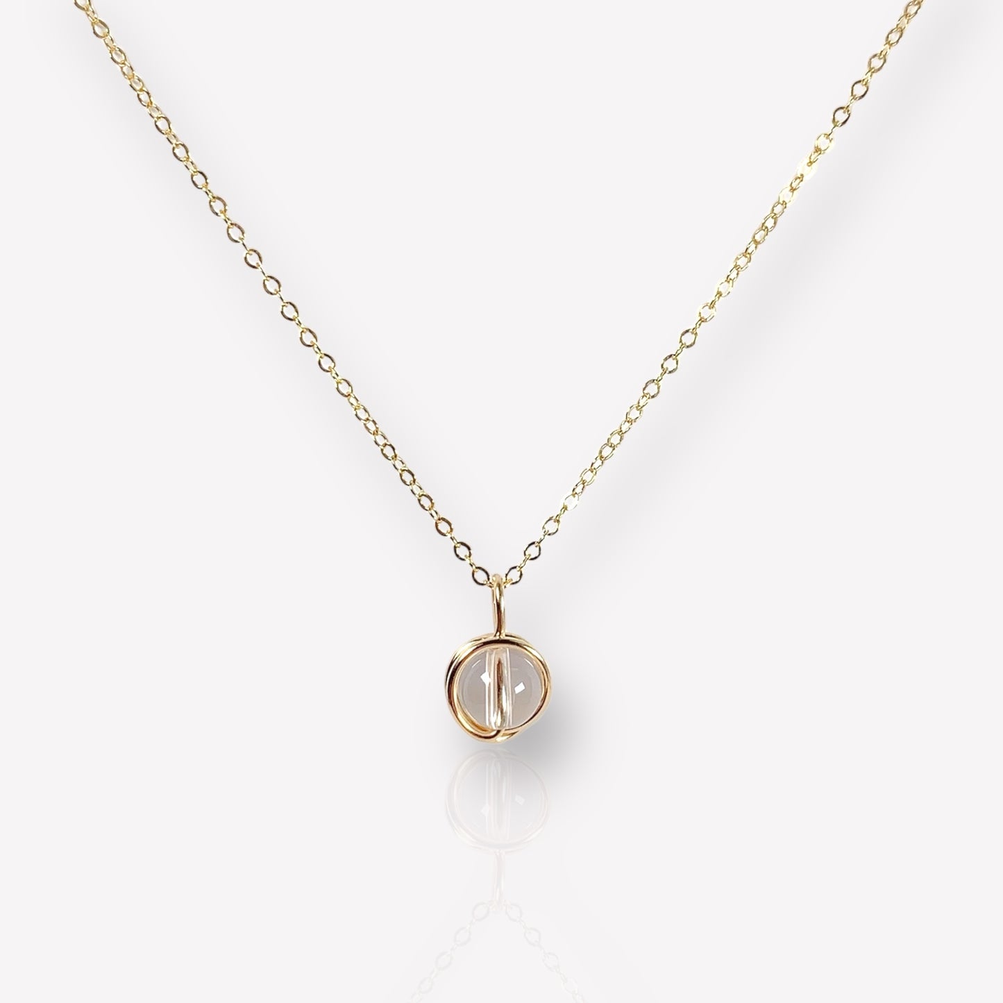 Soli Crystal Necklace / April