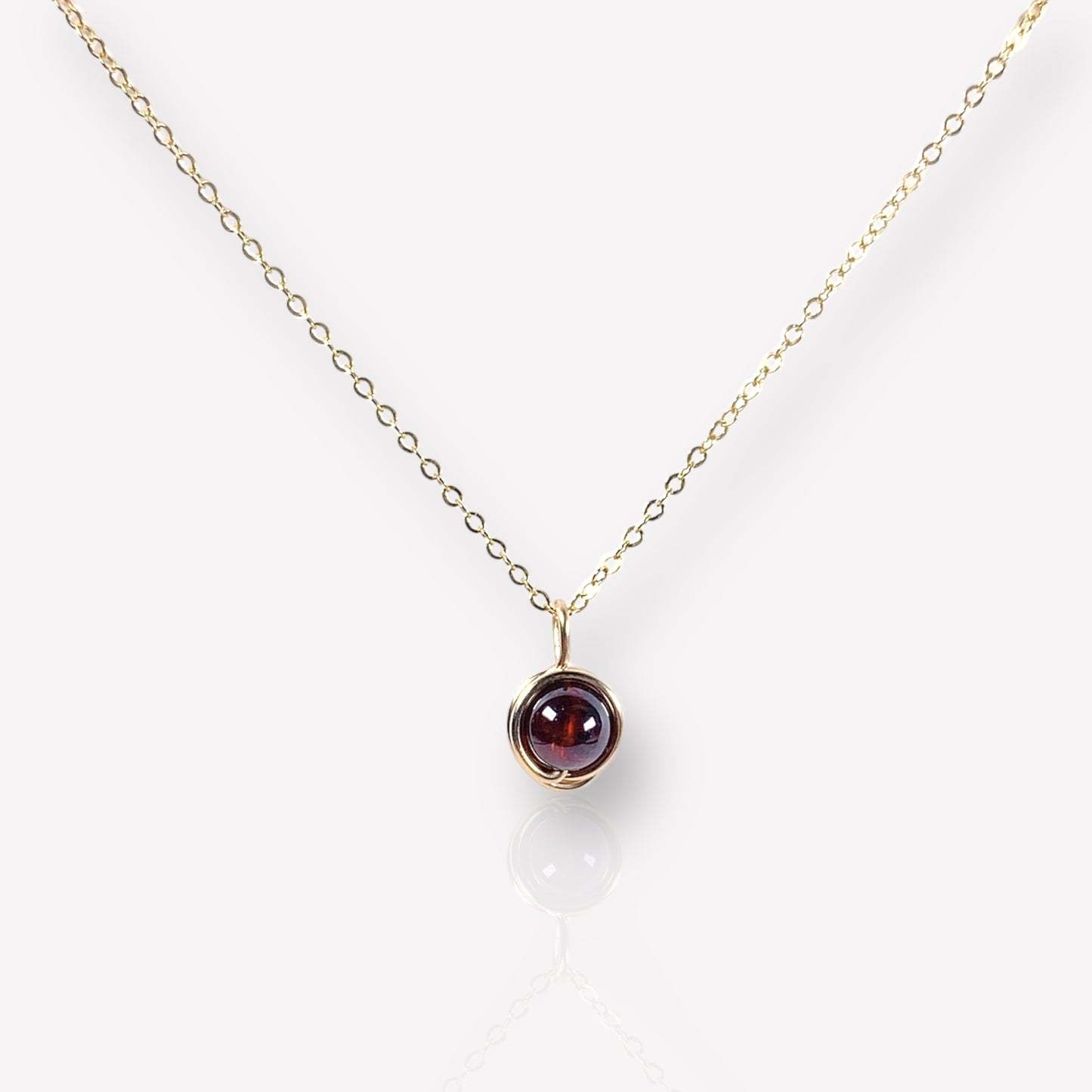 Soli Garnet Necklace / January