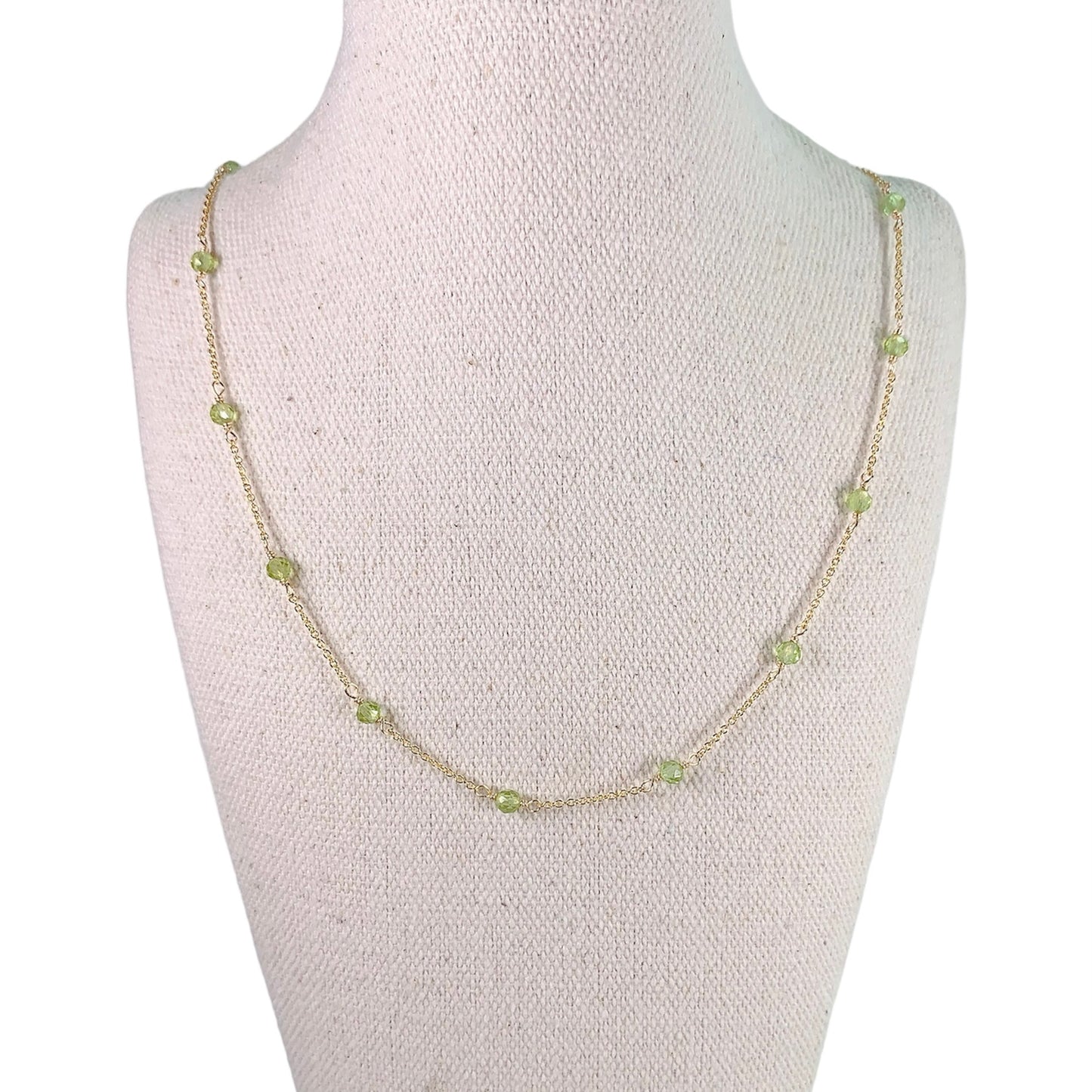 Peridot by the yard Necklace