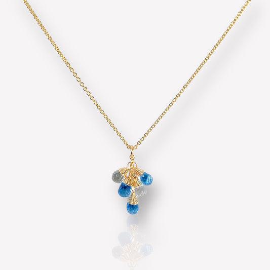 Topaz Cluster Necklace