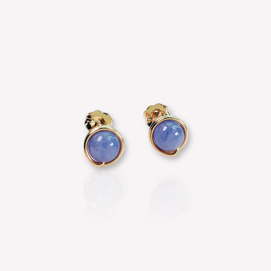 Soli Tanzanite Stud Earrings / December