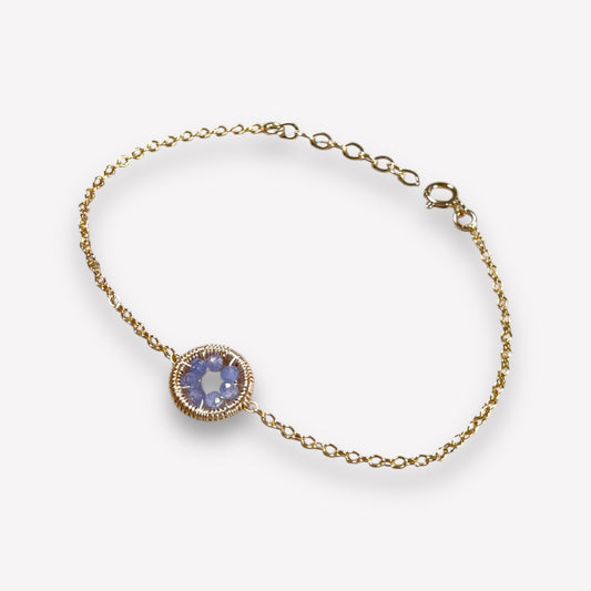 Halo Tanzanite Bracelet / December