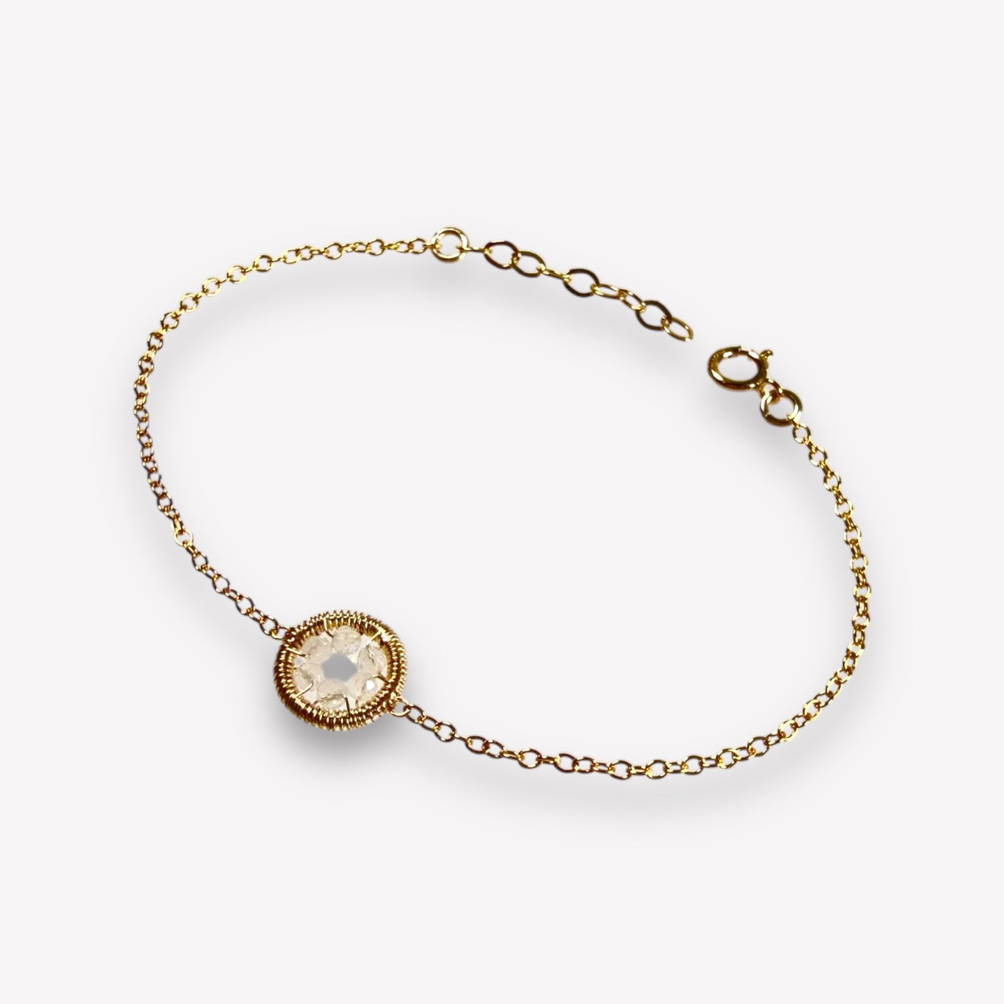 Halo Moonstone Bracelet / June