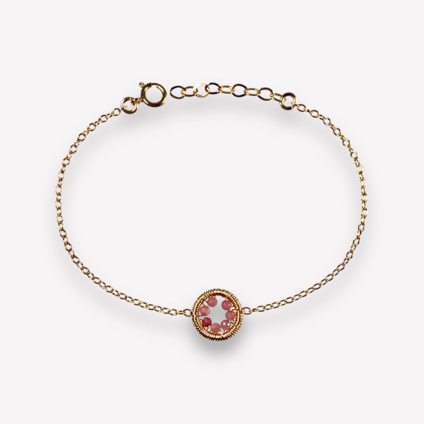 Halo Tourmaline Bracelet / October