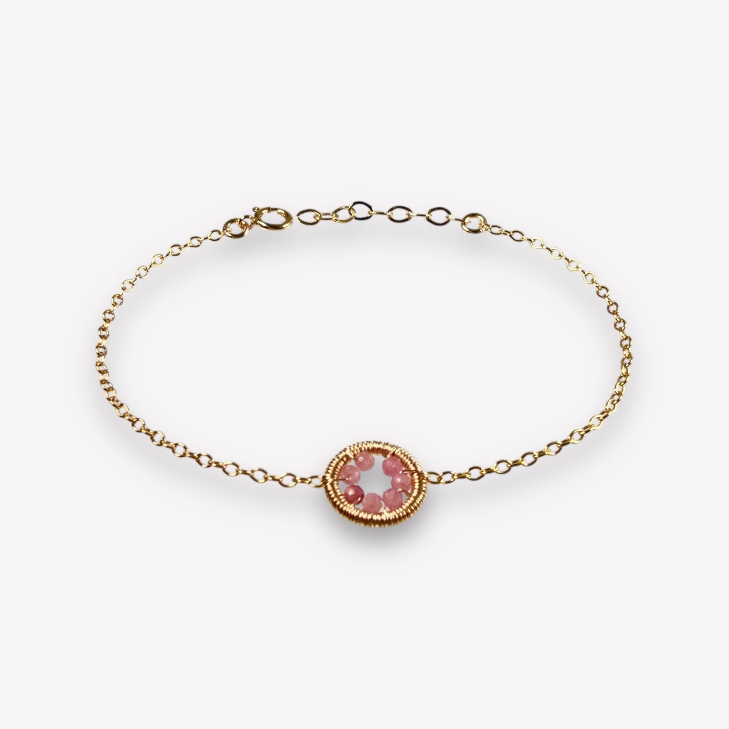 Halo Tourmaline Bracelet / October