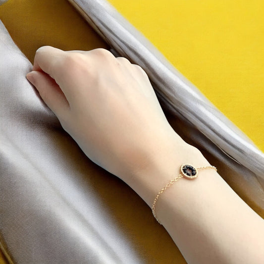 Halo Sapphire Bracelet / September
