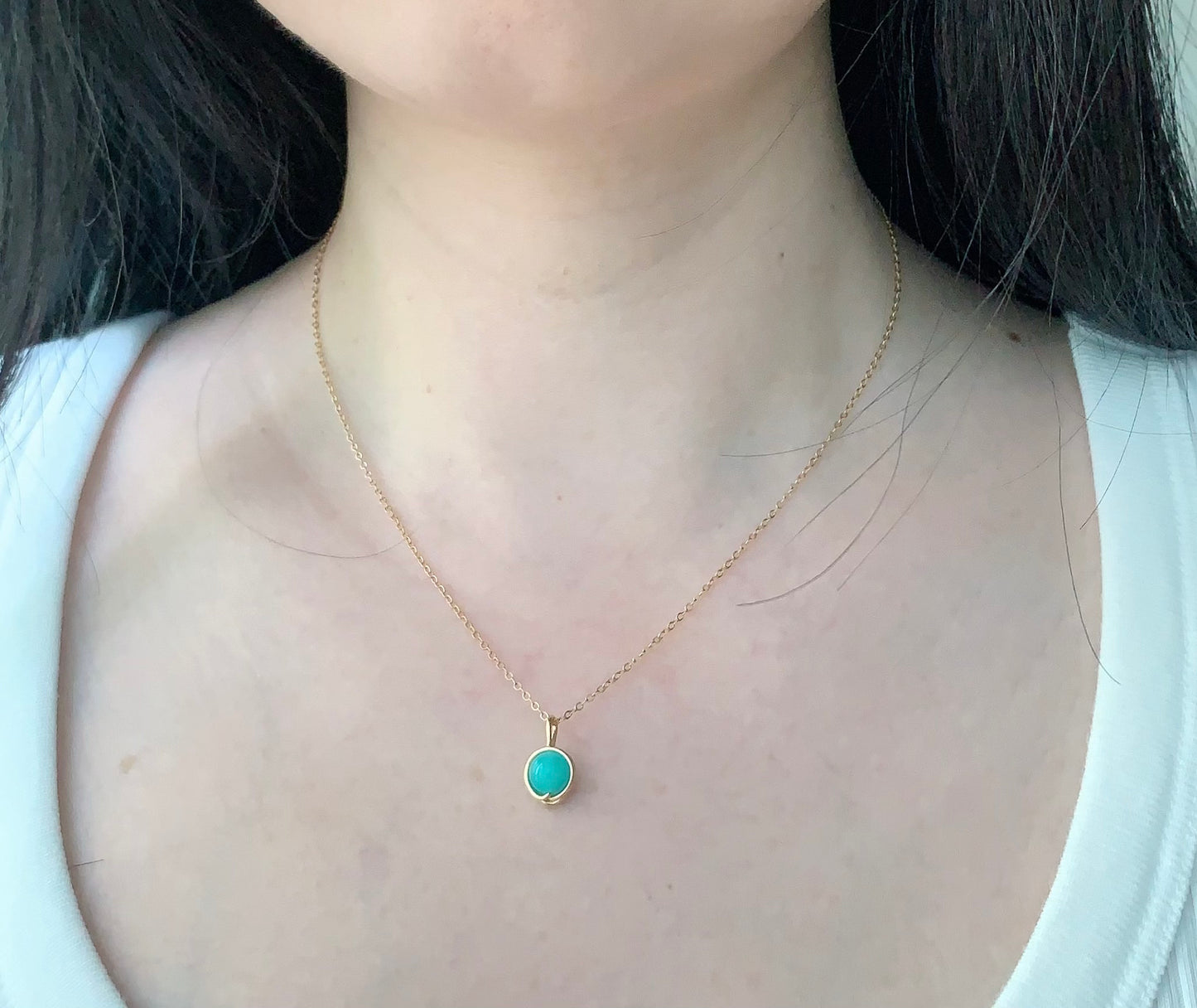 Amazonite Pendant Necklace