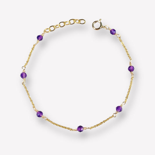 Amethyst by the yard Bracelet