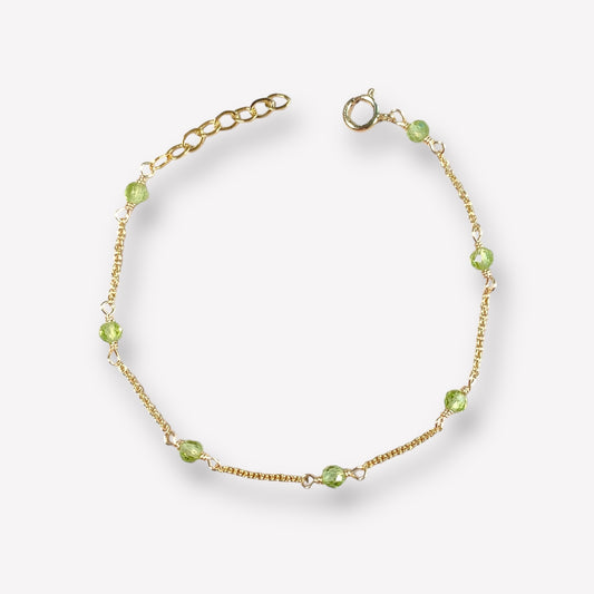 Peridot by the yard Bracelet