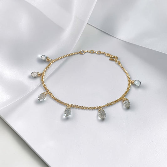 Blue Topaz Dangle Bracelet