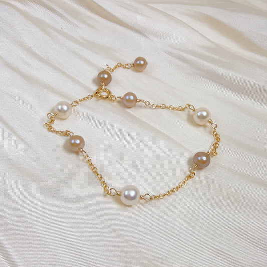 Champagne Pearl Bracelet