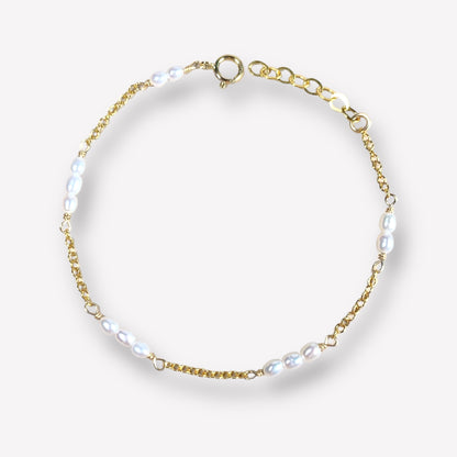 Drop Pearl by the yard Bracelet