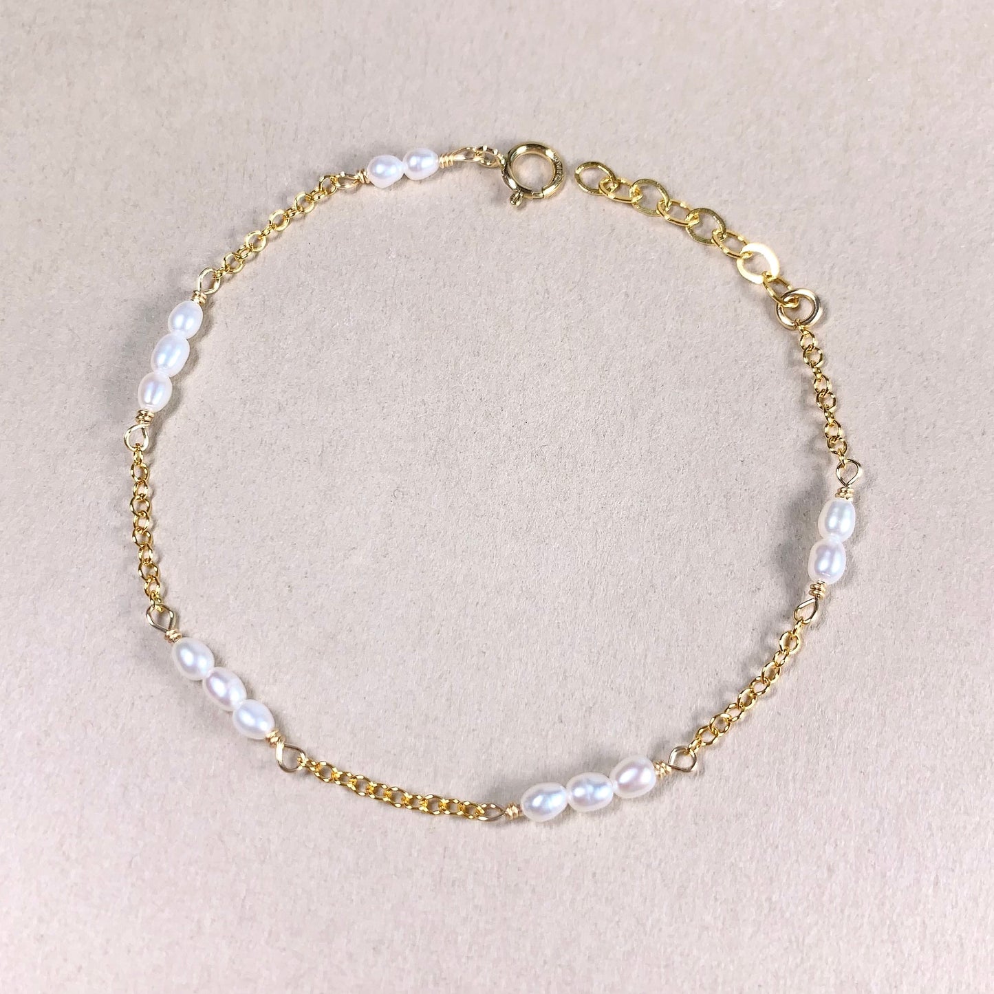 Drop Pearl by the yard Bracelet