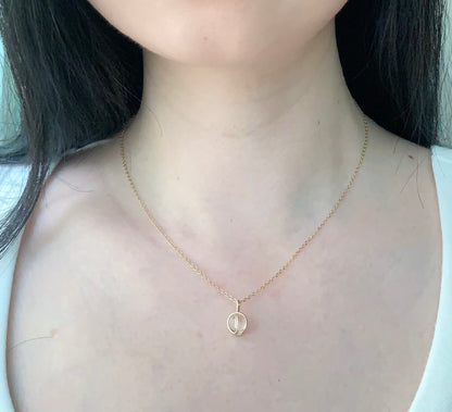 Crystal Pendant Necklace / April