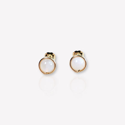 Moonstone Stud Earrings / June