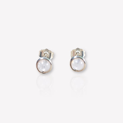 Moonstone Stud Earrings / June