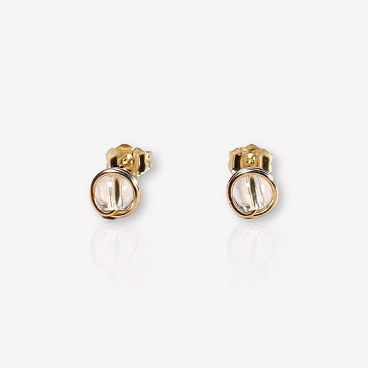 Crystal Stud Earrings / April