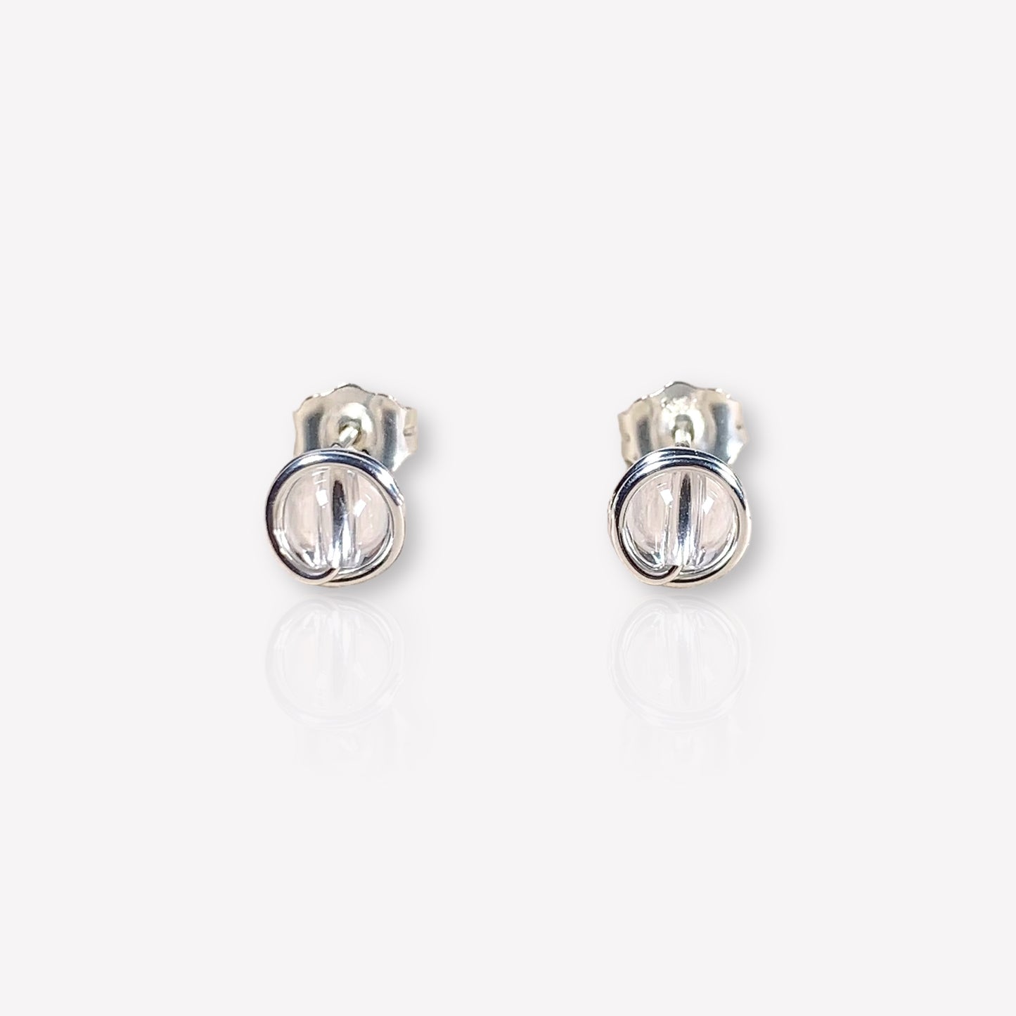 Crystal Stud Earrings / April