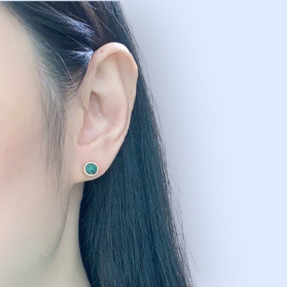 Emerald Stud Earrings / May