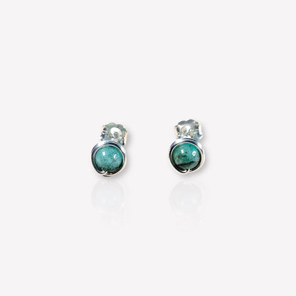 Emerald Stud Earrings / May