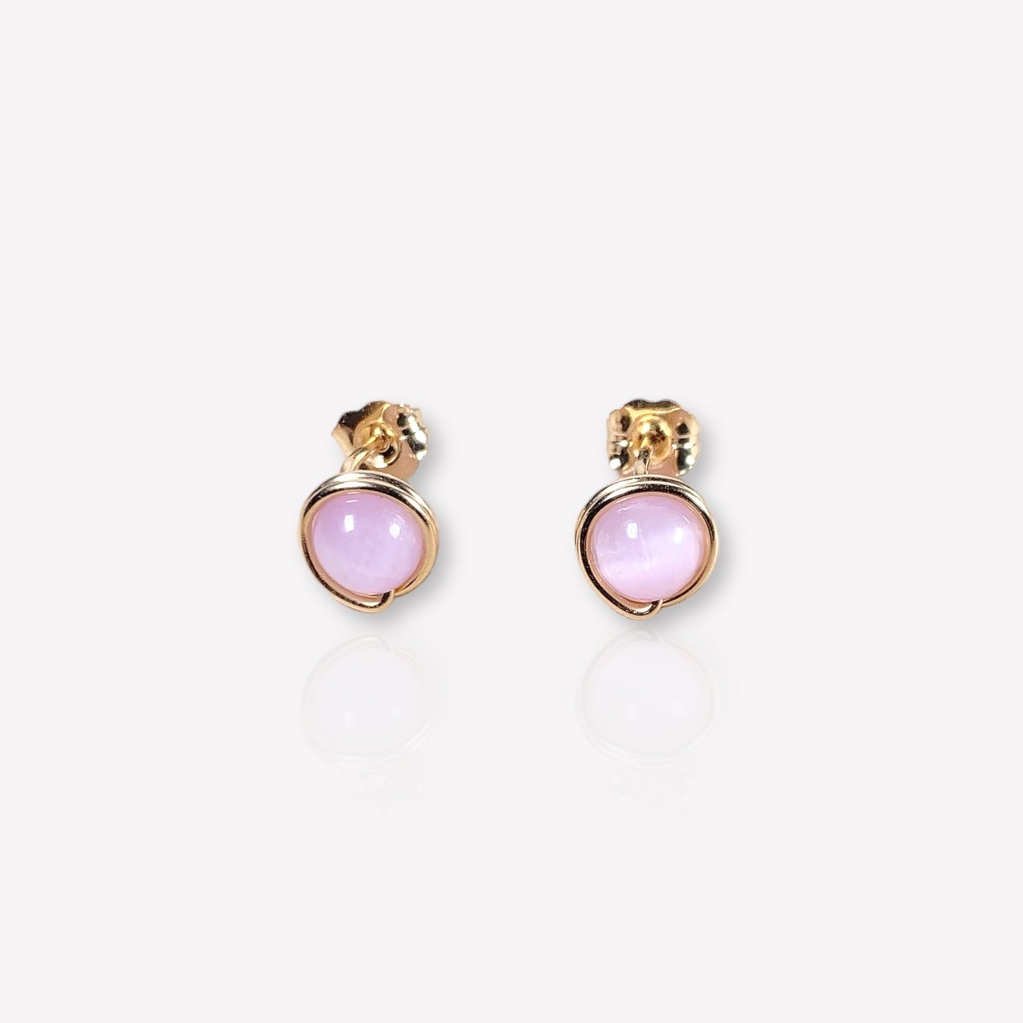 Kunzite Stud Earrings