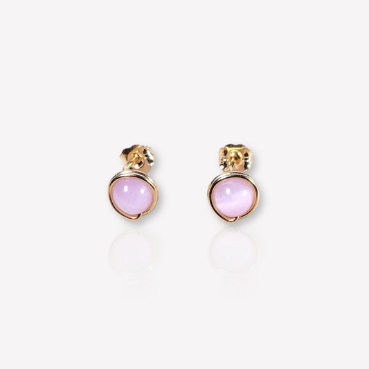 Kunzite Stud Earrings