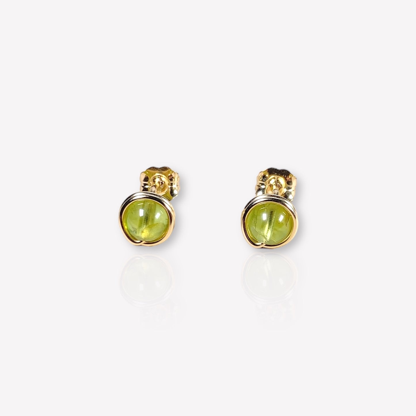 Peridot Stud Earrings / August