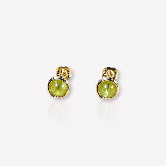 Peridot Stud Earrings / August