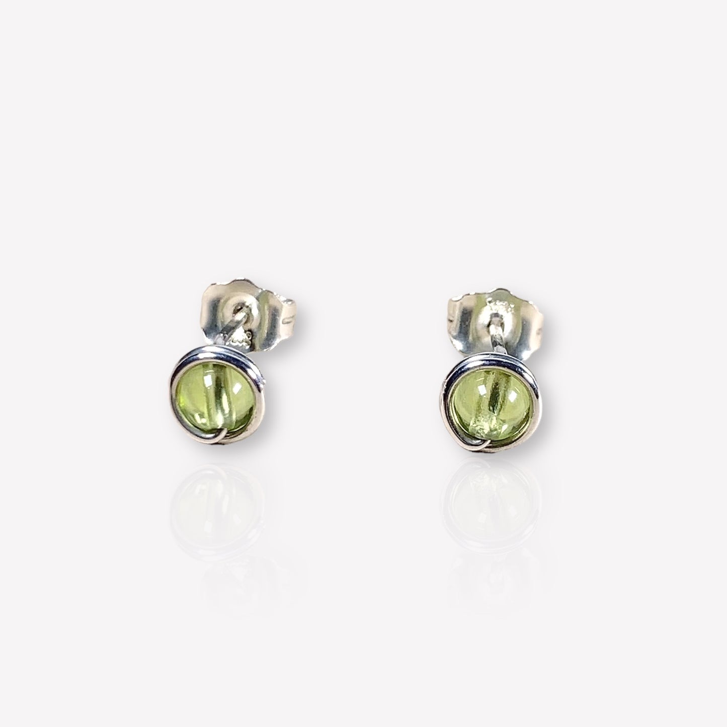 Peridot Stud Earrings / August