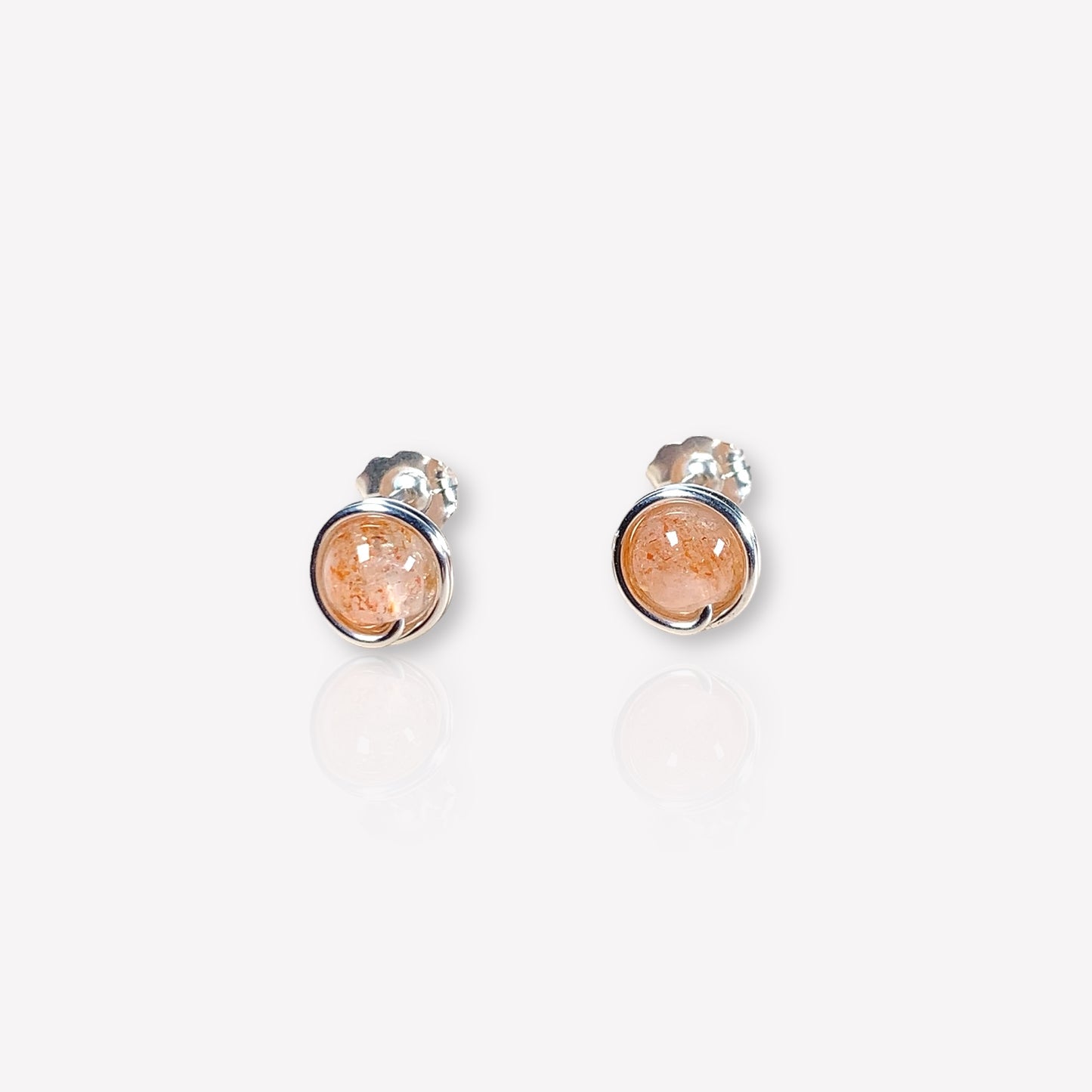 Sunstone Stud Earrings