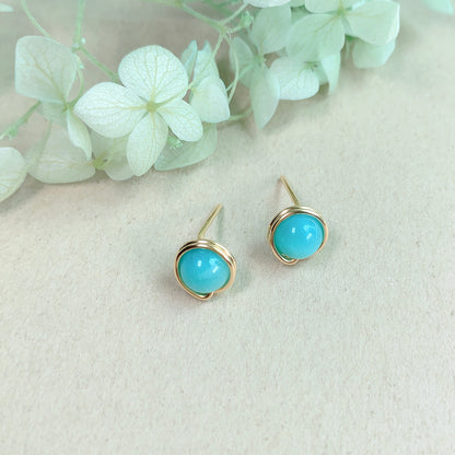 Amazonite Stud Earrings