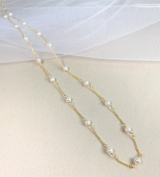 Pearl by the yard Necklace