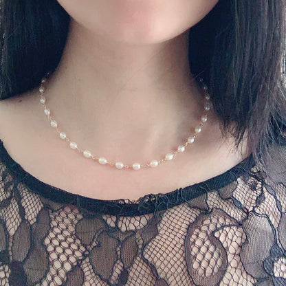 Drop Pearl Necklace