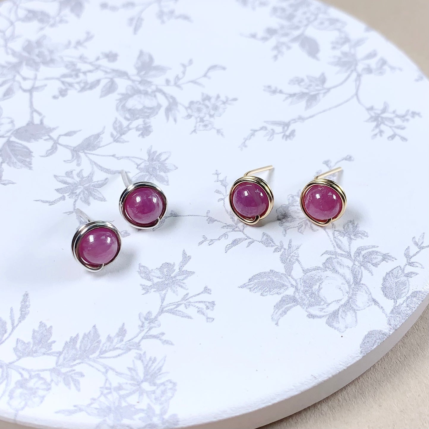 Ruby Stud Earrings